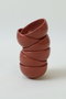 Hermia X00017481 Juego de Cuencos de Gres Cerámico Rojo Teja 8cm/110ml (6 Piezas)